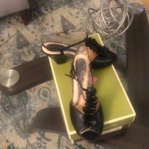 Dress low heels. Black in color